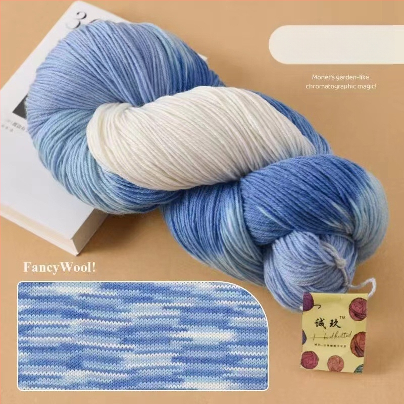 Šalies megimo siūlai, pus-worsted vilna, grupinės siūlų linija, rankų mezgimas, prekės ženklas Jiesheng