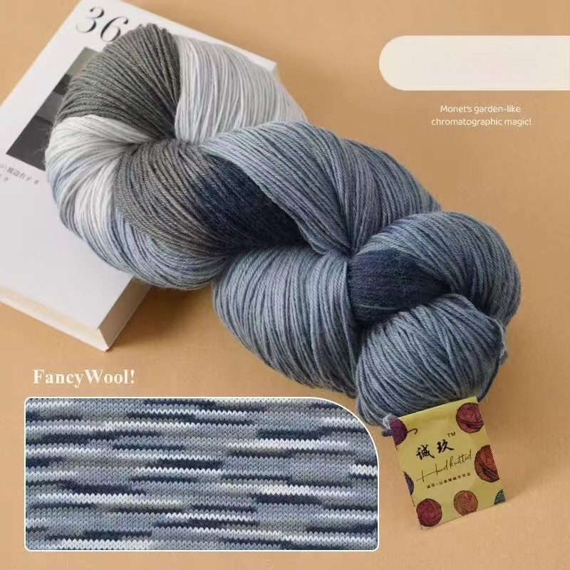 Šalies megimo siūlai, pus-worsted vilna, grupinės siūlų linija, rankų mezgimas, prekės ženklas Jiesheng