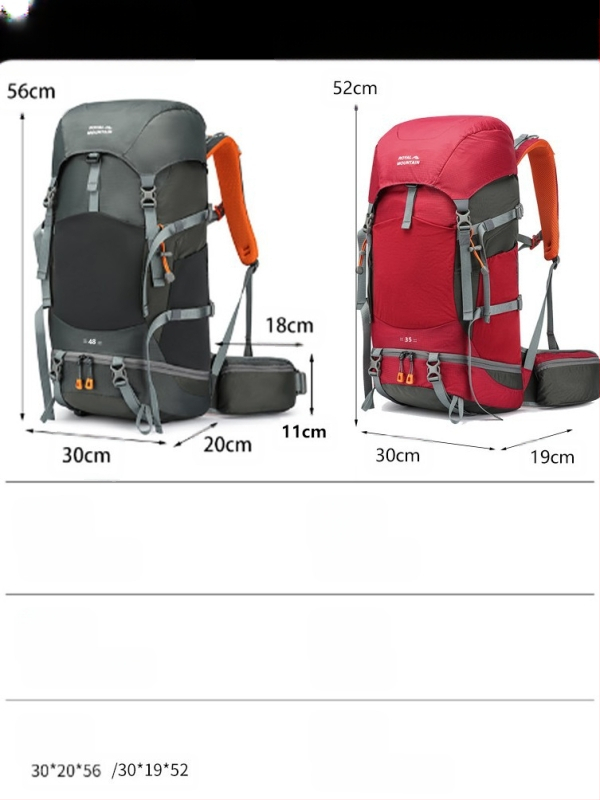 Royal Mountain neilona pārgājienu mugursoma, universāla, liela ietilpība, elpojoša, ūdensizturīga, viegla, ar gaisa spilvenu siksnām