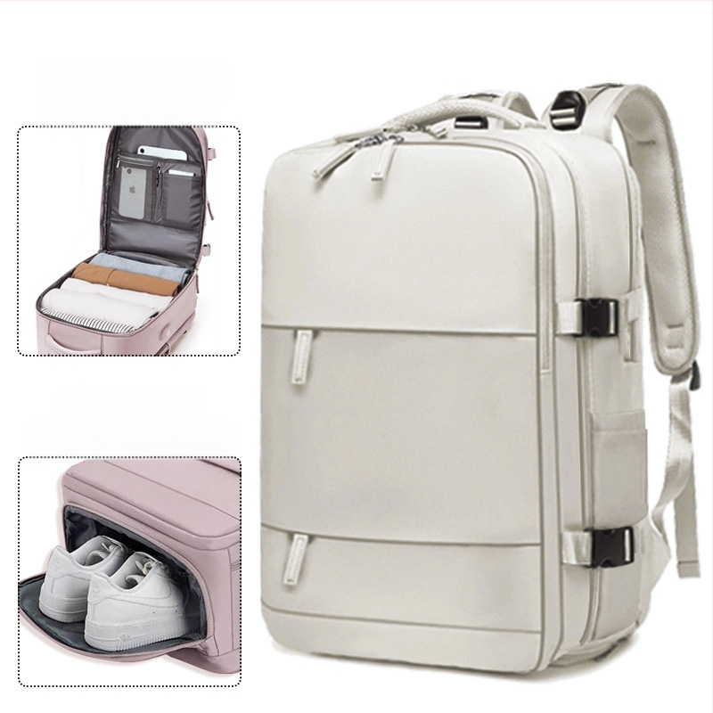 Verslo kelionėms kuprinė, unisex, vandeniui atspari, sausai–šlapiai atskyrimui, talpa 36–55 L