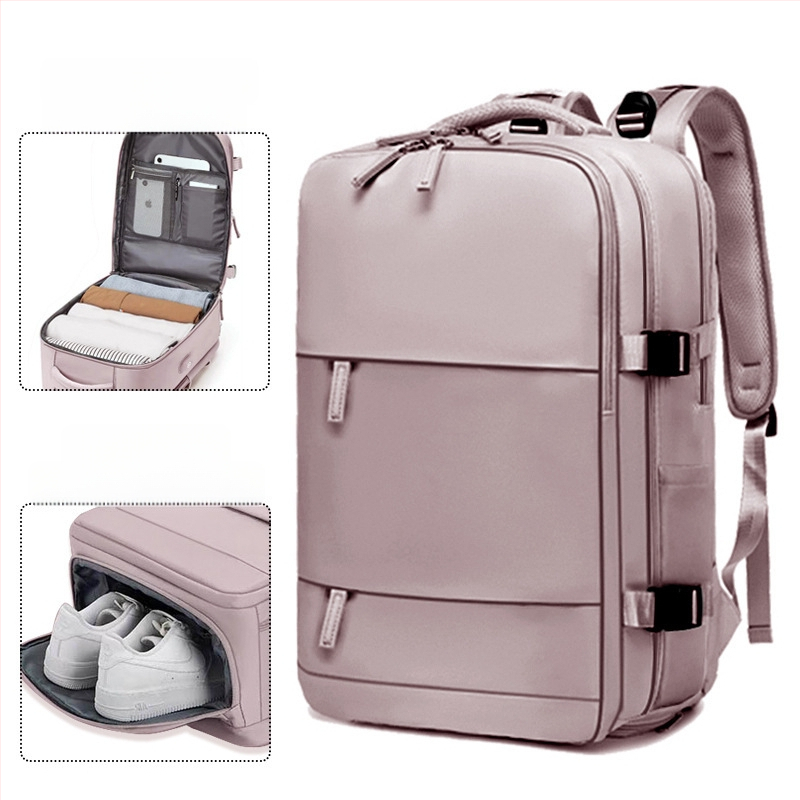 Verslo kelionėms kuprinė, unisex, vandeniui atspari, sausai–šlapiai atskyrimui, talpa 36–55 L