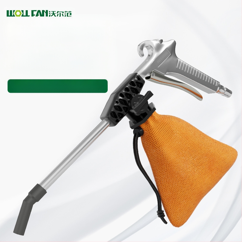 Двуфункционален пневматичен пистолет за духане и засмукване от алуминиева сплав — индустриален, високонапорен, въртящ се