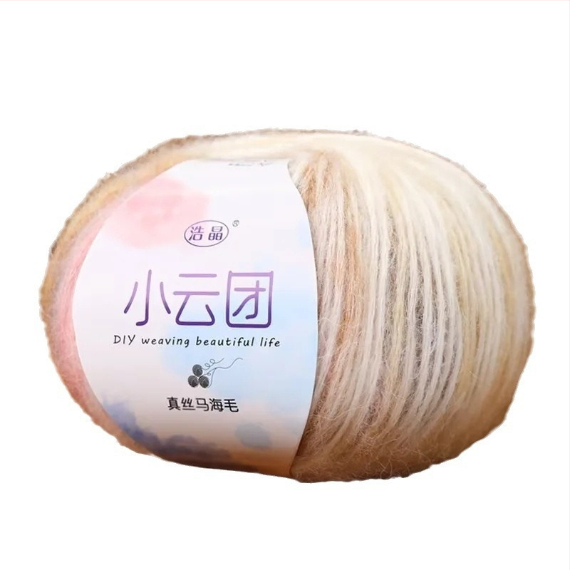 Mohairo siūlai megztiniams, pus-worsted gamyba, grupiniai siūlai, Longyun prekinis ženklas