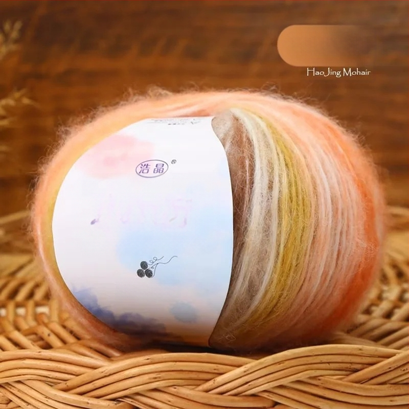 Mohairo siūlai megztiniams, pus-worsted gamyba, grupiniai siūlai, Longyun prekinis ženklas