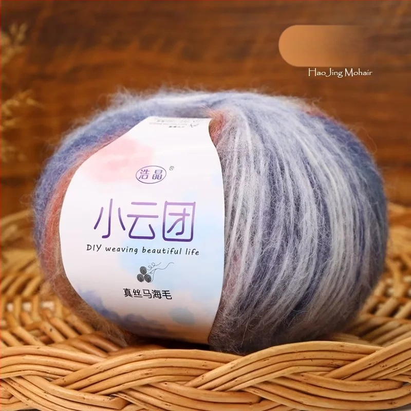Mohairo siūlai megztiniams, pus-worsted gamyba, grupiniai siūlai, Longyun prekinis ženklas