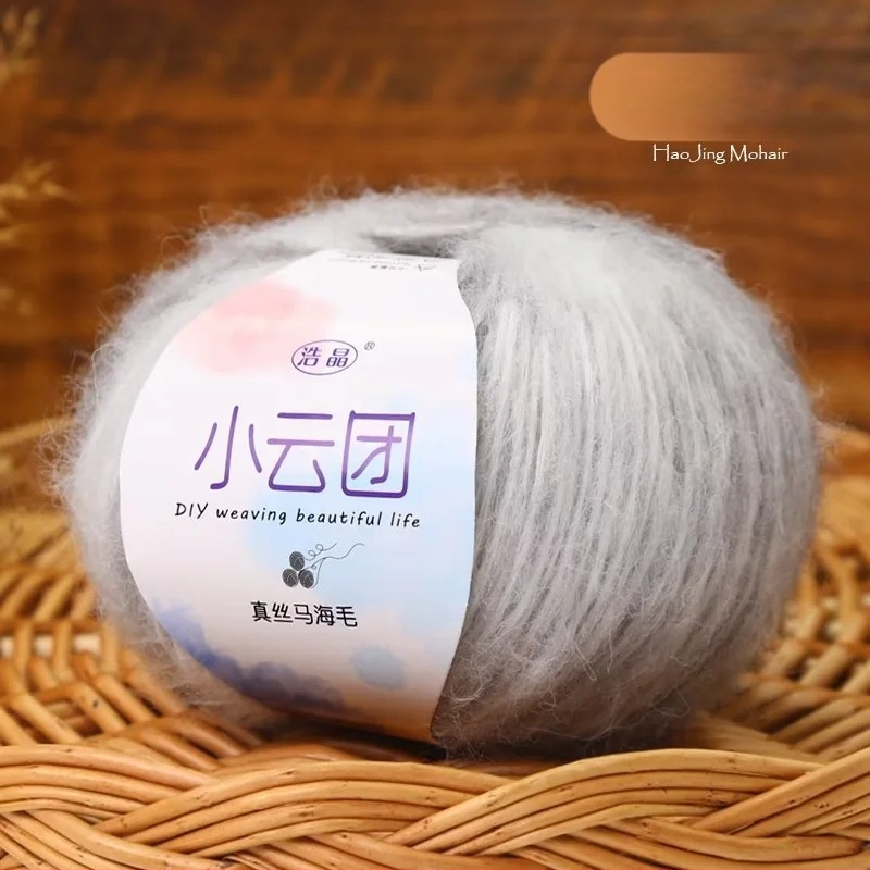 Mohairo siūlai megztiniams, pus-worsted gamyba, grupiniai siūlai, Longyun prekinis ženklas