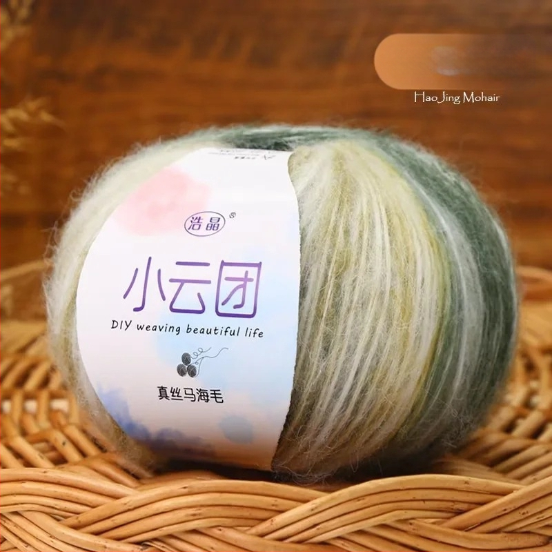 Mohairo siūlai megztiniams, pus-worsted gamyba, grupiniai siūlai, Longyun prekinis ženklas