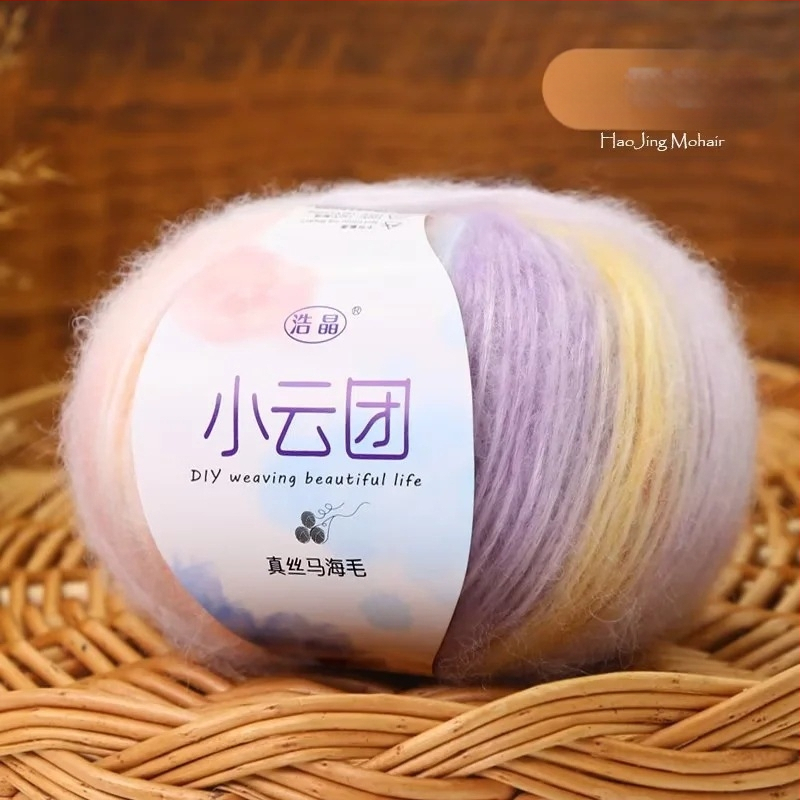 Mohairo siūlai megztiniams, pus-worsted gamyba, grupiniai siūlai, Longyun prekinis ženklas