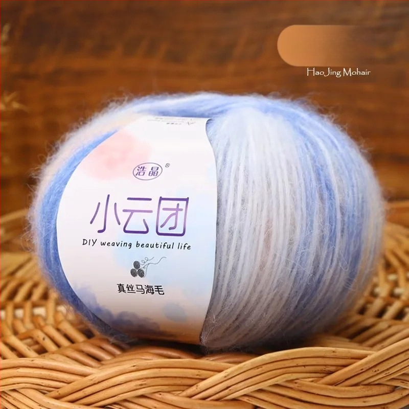 Mohairo siūlai megztiniams, pus-worsted gamyba, grupiniai siūlai, Longyun prekinis ženklas