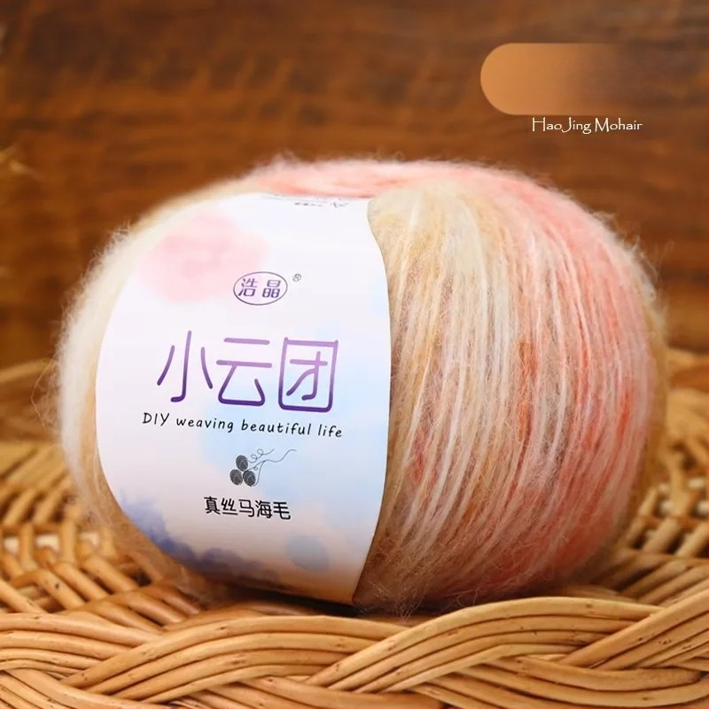 Mohairo siūlai megztiniams, pus-worsted gamyba, grupiniai siūlai, Longyun prekinis ženklas