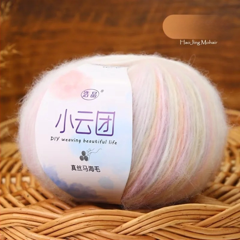 Mohairo siūlai megztiniams, pus-worsted gamyba, grupiniai siūlai, Longyun prekinis ženklas