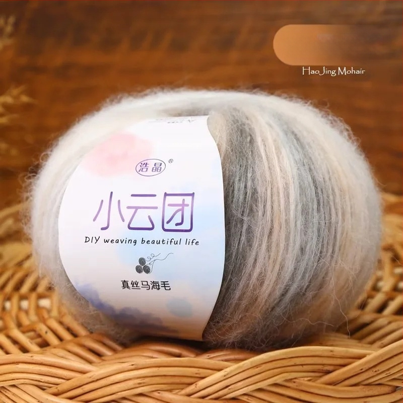 Mohairo siūlai megztiniams, pus-worsted gamyba, grupiniai siūlai, Longyun prekinis ženklas