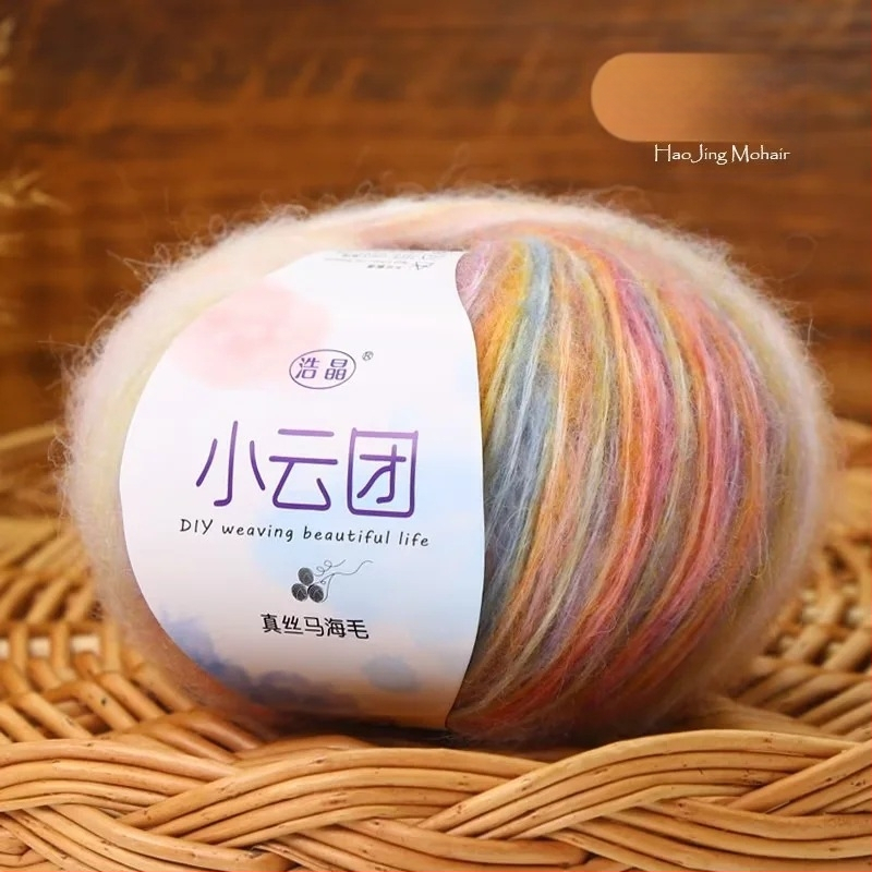 Mohairo siūlai megztiniams, pus-worsted gamyba, grupiniai siūlai, Longyun prekinis ženklas