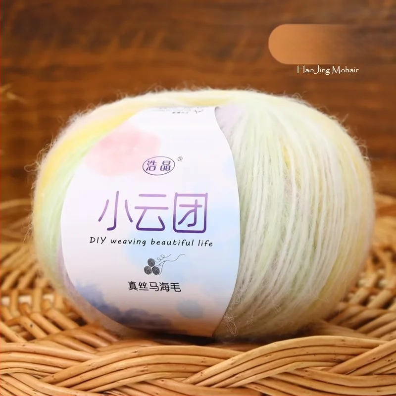 Mohairo siūlai megztiniams, pus-worsted gamyba, grupiniai siūlai, Longyun prekinis ženklas