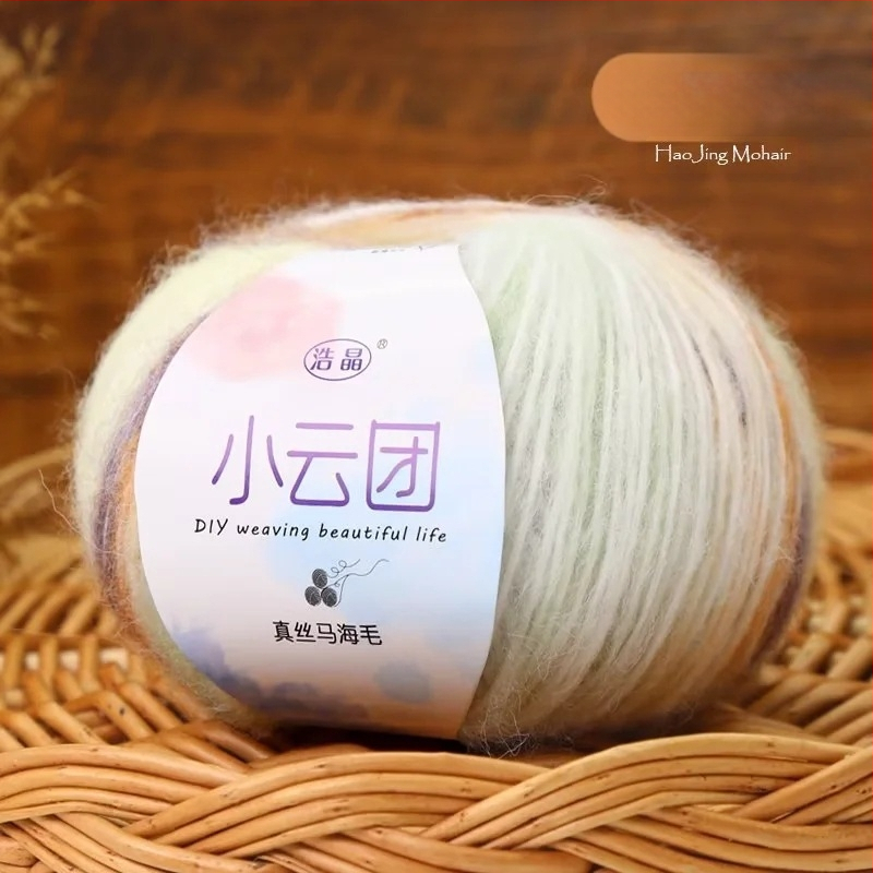 Mohairo siūlai megztiniams, pus-worsted gamyba, grupiniai siūlai, Longyun prekinis ženklas