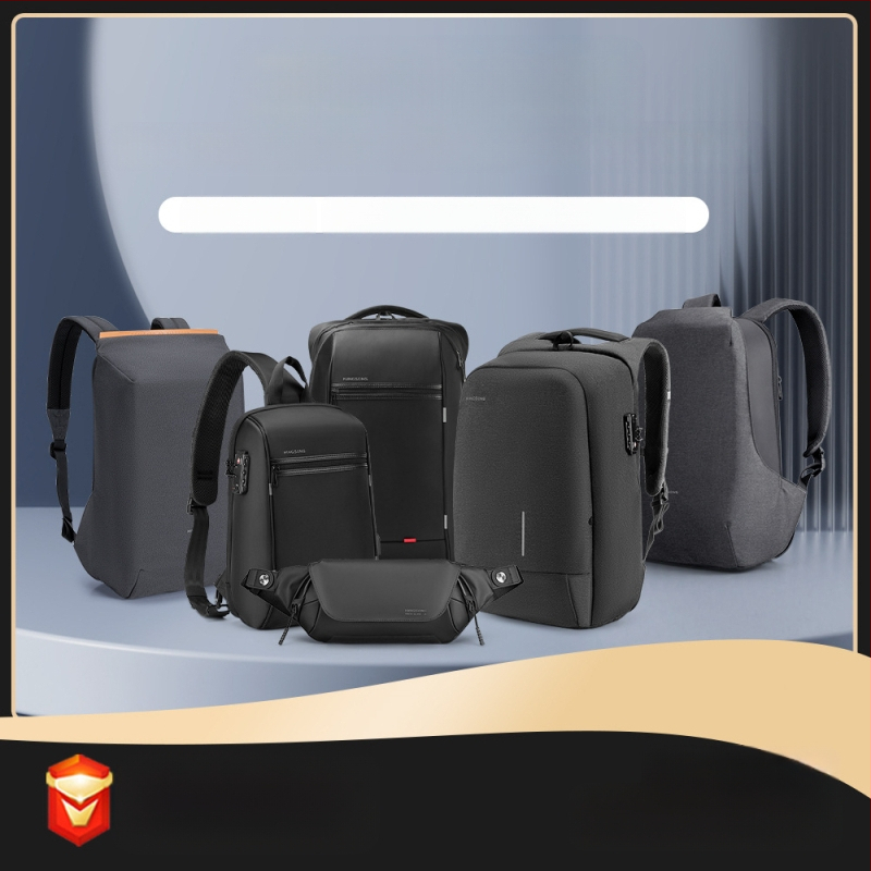 Uniszex technikai divat hátizsák mindennapi használatra, poliészter, bővíthető kapacitás 20-35 L, kompatibil 15 hüvelykes laptophoz