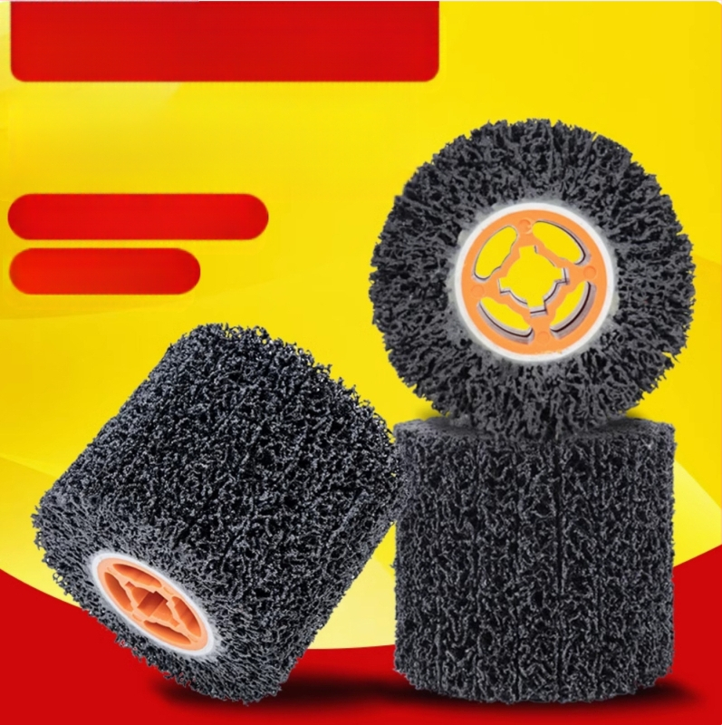 3M полиращо колело за метал, с найлонова основа, диамантен абразив, серия Brushed wheel, за шлайфане и отстраняване на ръжда