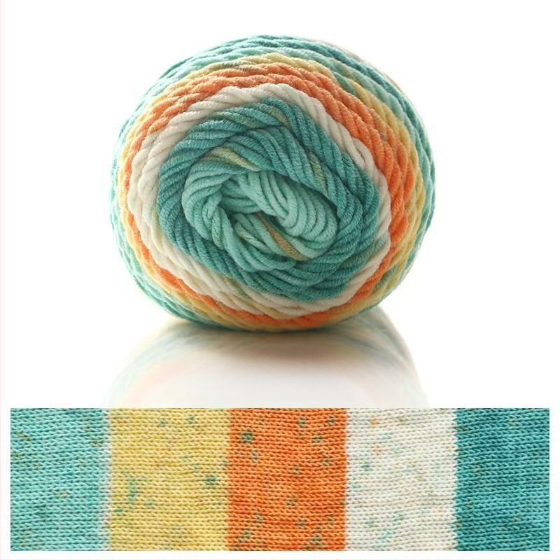 Ruyi Bird siūlų komplektas rankdarbiams — mišrių ring-spun siūlų iš Hebėjos, tinkamas megztiniams ir skrybėlėms