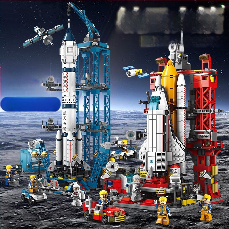 Lego‑kompatibil űrrepülőgép építő készlet, ABS műanyag, 800+ darab, 1,5 kg, DIY testreszabható