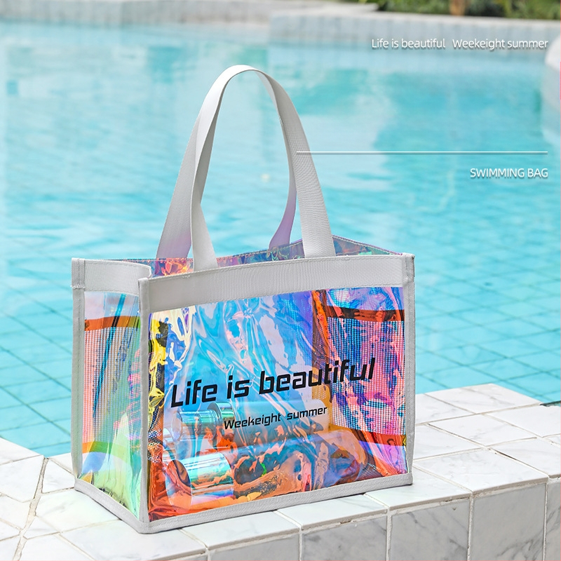 Weekeight PVC kosmetinė — skaidri, atspari vandeniui, daugiafunkcinė kelionėms