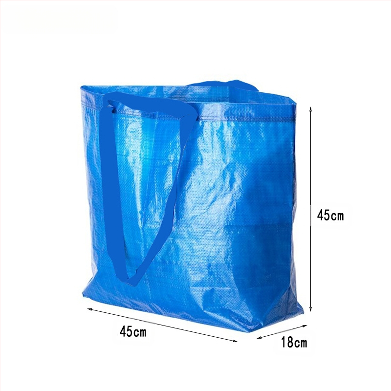 Rankomis pintas PP pirkinių krepšys drabužiams, 25 kg apkrova, spalvotos spauda + laminavimas