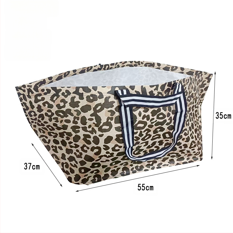 Rankomis pintas PP pirkinių krepšys drabužiams, 25 kg apkrova, spalvotos spauda + laminavimas