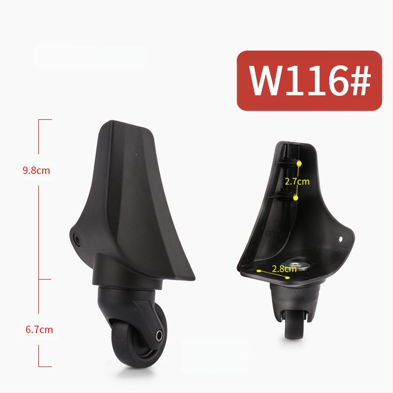 Roată pivotantă din plastic pentru bagaje – roată universală pentru bagaje, accesorii pentru bagaje