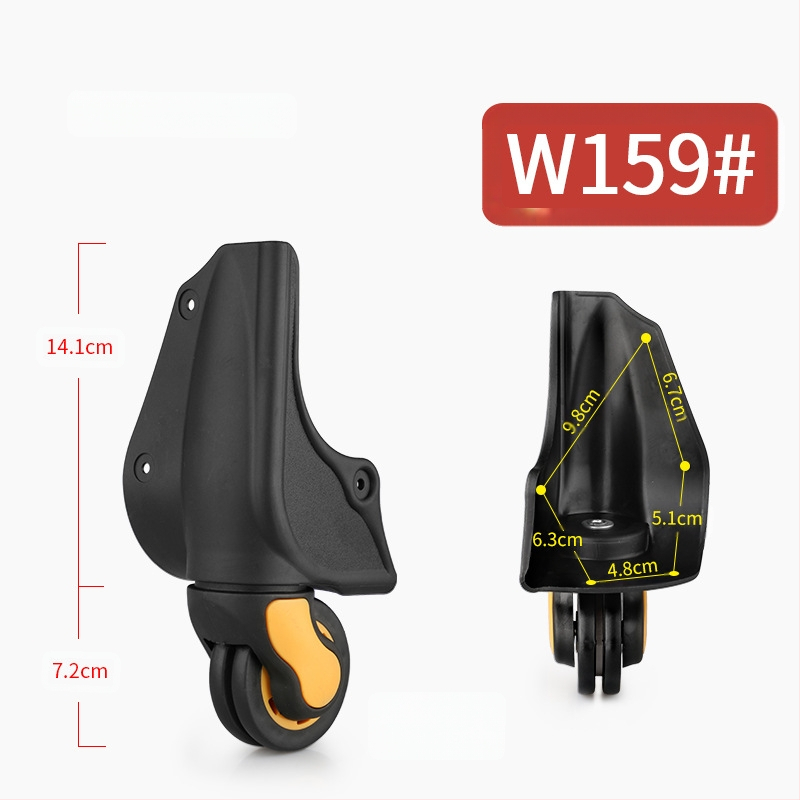 Roată pivotantă din plastic pentru bagaje – roată universală pentru bagaje, accesorii pentru bagaje