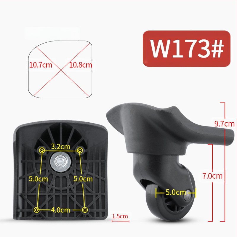 Roată pivotantă din plastic pentru bagaje – roată universală pentru bagaje, accesorii pentru bagaje