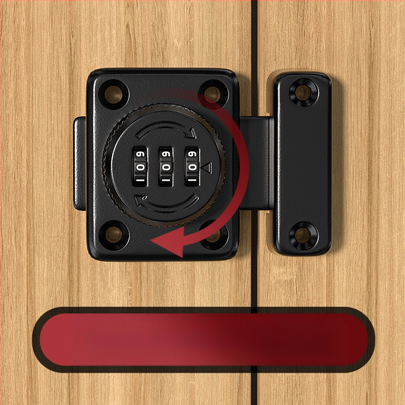 Butterfly latch със завъртане на парола, цинкова сплав, матово/хромирано покритие, модерен стил