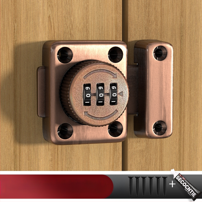 Butterfly latch със завъртане на парола, цинкова сплав, матово/хромирано покритие, модерен стил