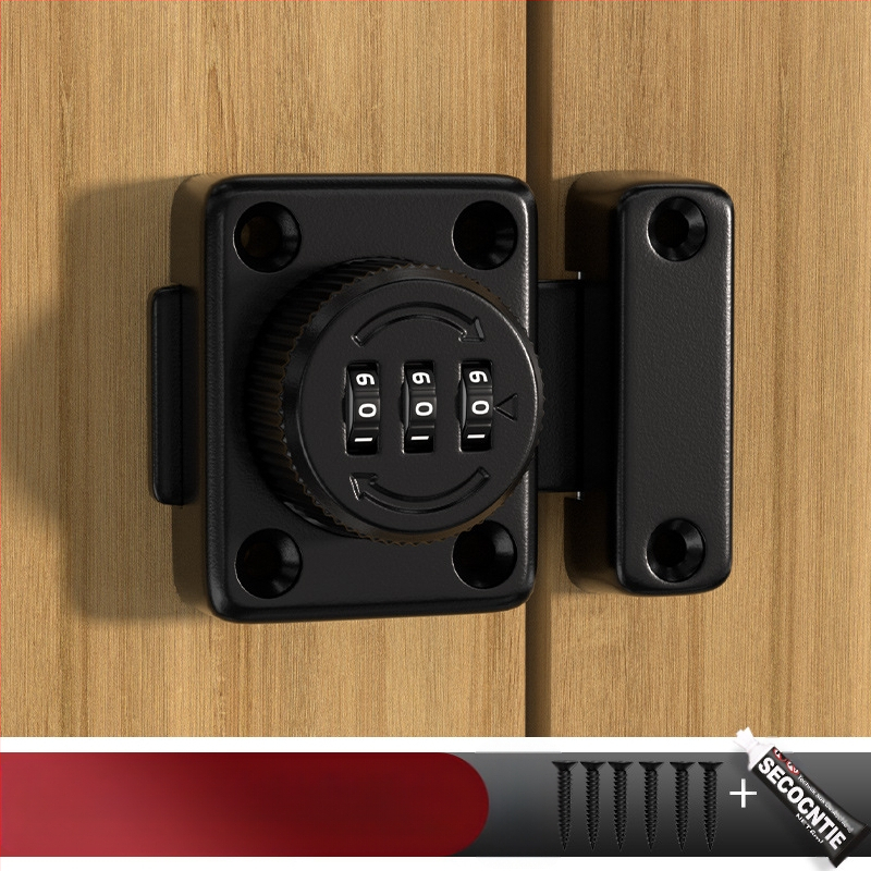 Butterfly latch със завъртане на парола, цинкова сплав, матово/хромирано покритие, модерен стил