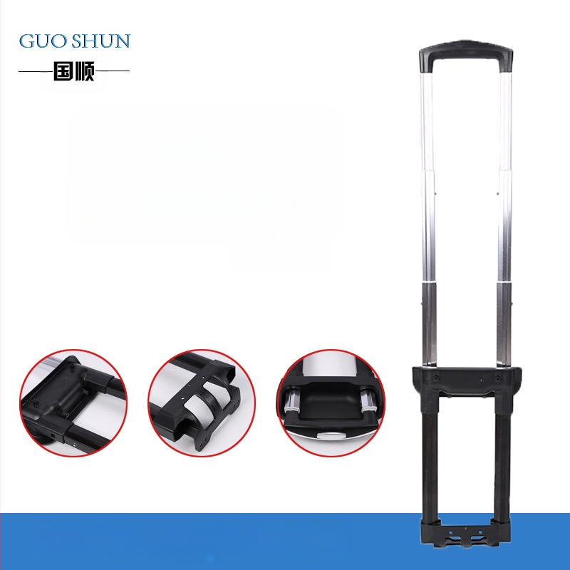 Teleskopinė bagažo rankena – Modelis 208, Guoshun, išorinis plienas / vidinis aliuminis, licencijuota privati prekė