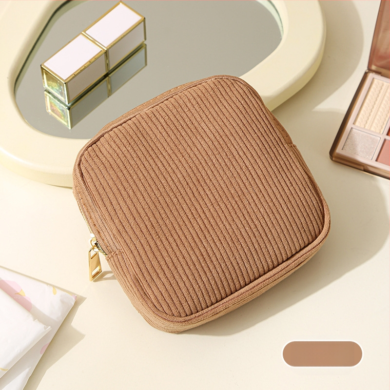 HD-293 Corduroy съхранителна чанта за санитарни подложки — Кубична форма, ултралека и компактна, за пътуване