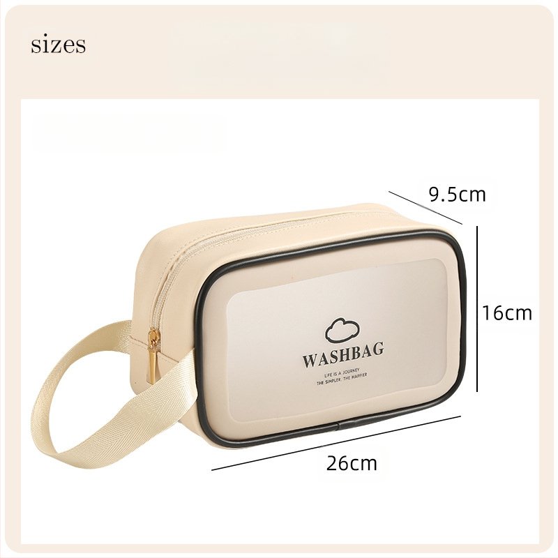 Anqin kelioninė kosmetinė krepšys – daugiafunkcinis, PU medžiaga, šiuolaikinio minimalistinio stiliaus, sausas–drėgnas atskyrimas, kelionėms