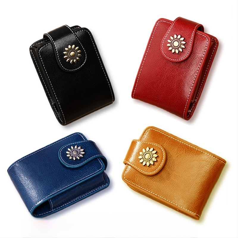 PU ādas lūpu krāsu uzglabāšanas kārba ar spoguli – kompakta kosmētikas uzglabāšanas soma (PU āda; ar spoguli; lūpu krāsu uzglabāšanai; tilpums 0,5 L; silkscreen logotips)