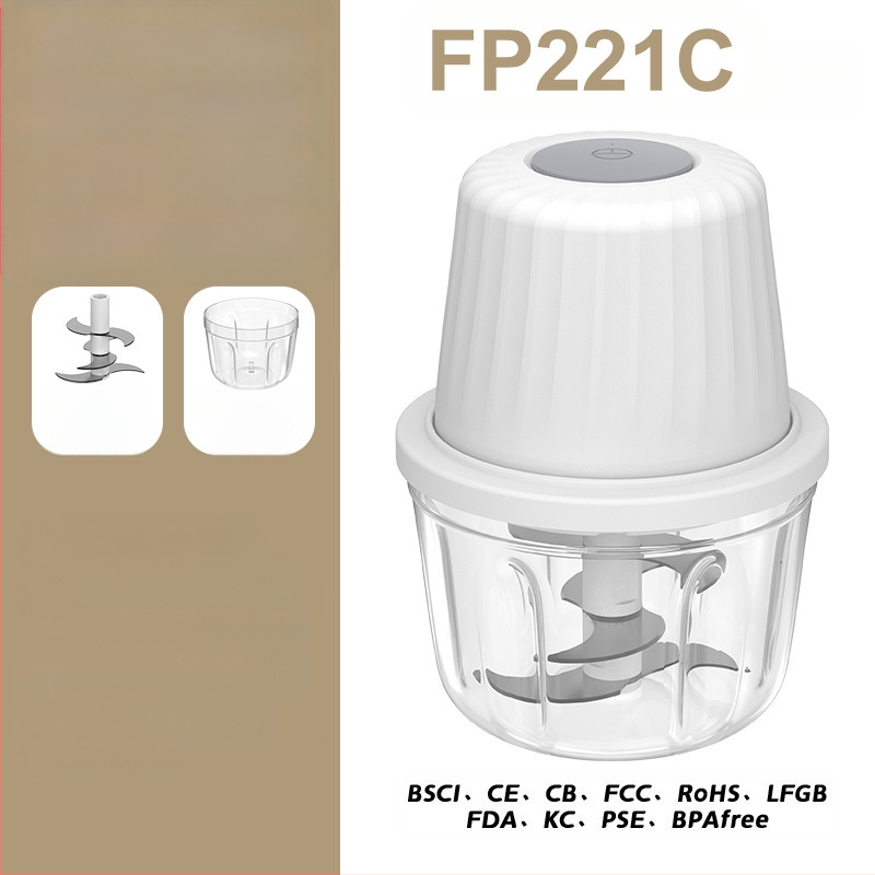 Belaidė elektrinė česnako traiškyklė, nešiojama, įkraujama, 30W, 3.7V, ABS