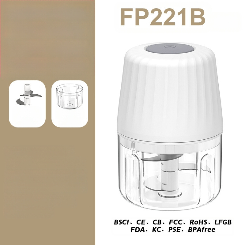 Belaidė elektrinė česnako traiškyklė, nešiojama, įkraujama, 30W, 3.7V, ABS