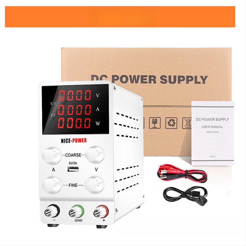 Reguliuojamas DC stabilizuotas maitinimo šaltinis SPS3010 nešiojamų kompiuterių remontui, 30V 10A, jungiklio tipo, NICE-POWER