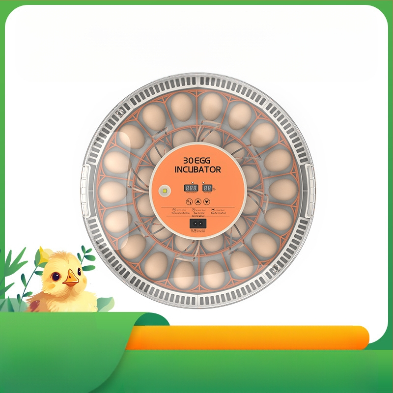 WONEGG Incubator pentru ouă de pui, complet automat, pentru uz casnic, control inteligent al temperaturii și umidității cu afișaj dual
