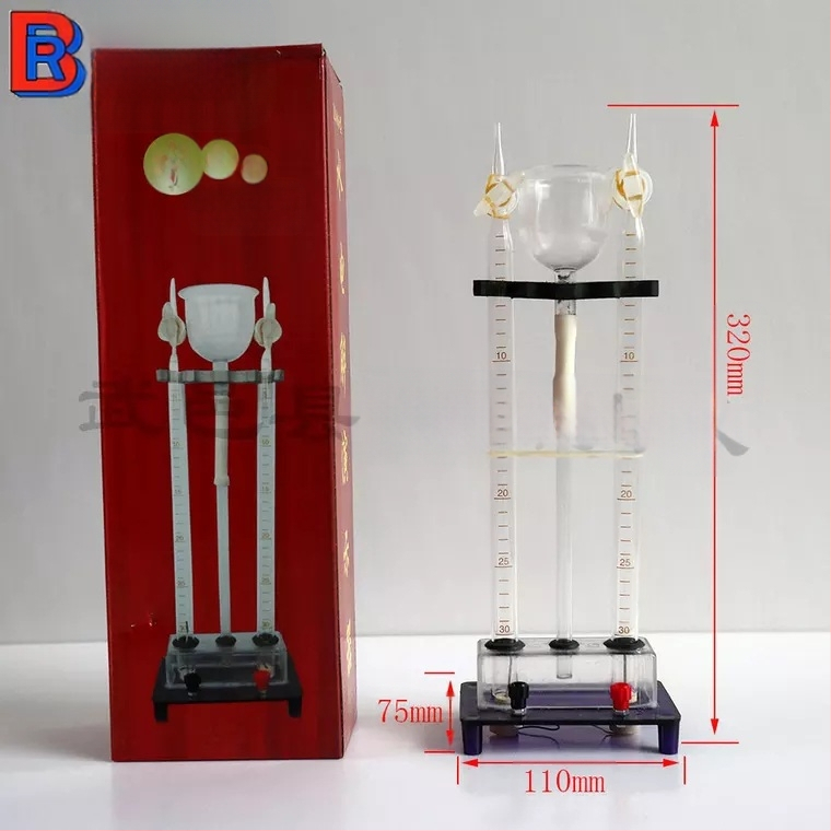 Воден електролизен апарат за учебна физикохимия — Borui, комплект 100 бр., за получаване на водород и кислород