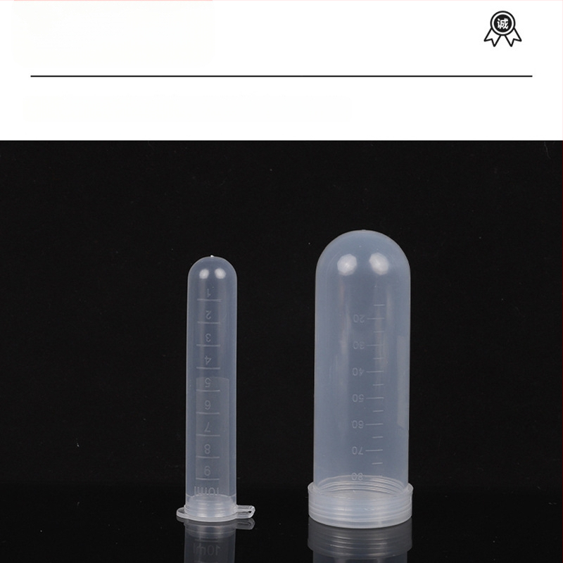 Σωληνάριο φυγοκέντρωσης με διαβαθμισμένη κλίμακα, από πλαστικό, διαφανές, με βιδωτό καπάκι, αναλώσιμο