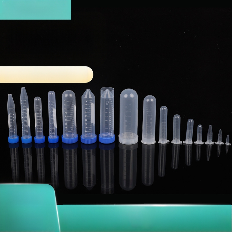 Σωληνάριο φυγοκέντρωσης με διαβαθμισμένη κλίμακα, από πλαστικό, διαφανές, με βιδωτό καπάκι, αναλώσιμο