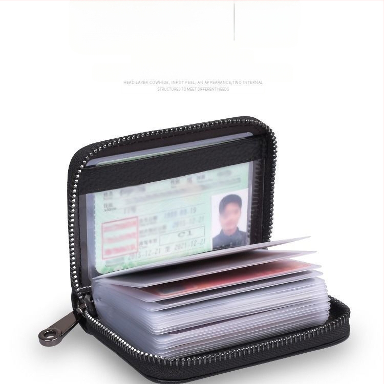 Janus PU vizitinių kortelių dėklas, Unisex, Stilius: Business Elite, Funkcija: Apsauga nuo vagystės