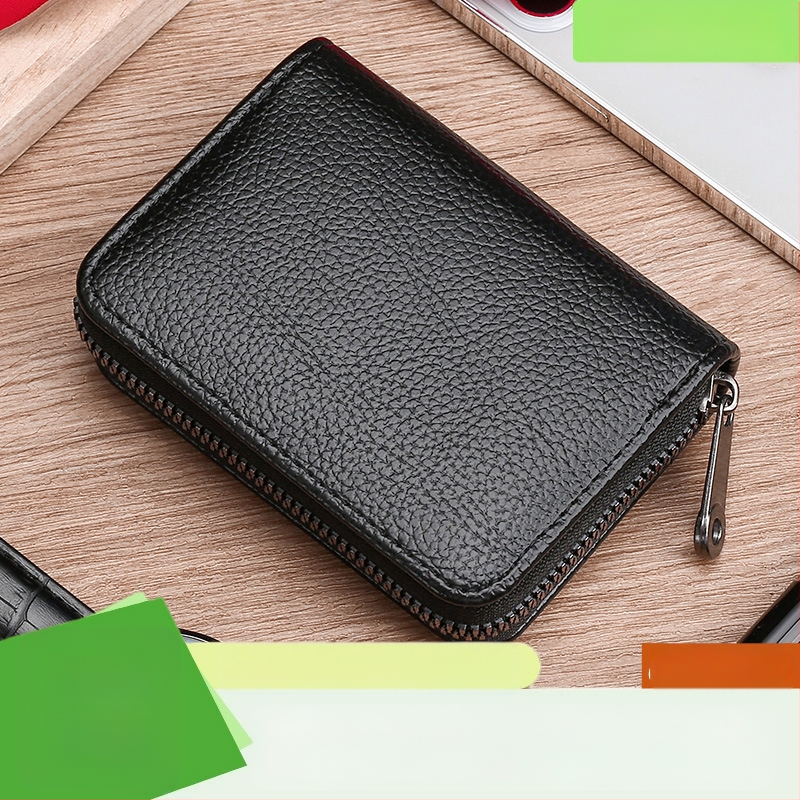 Janus PU vizitinių kortelių dėklas, Unisex, Stilius: Business Elite, Funkcija: Apsauga nuo vagystės