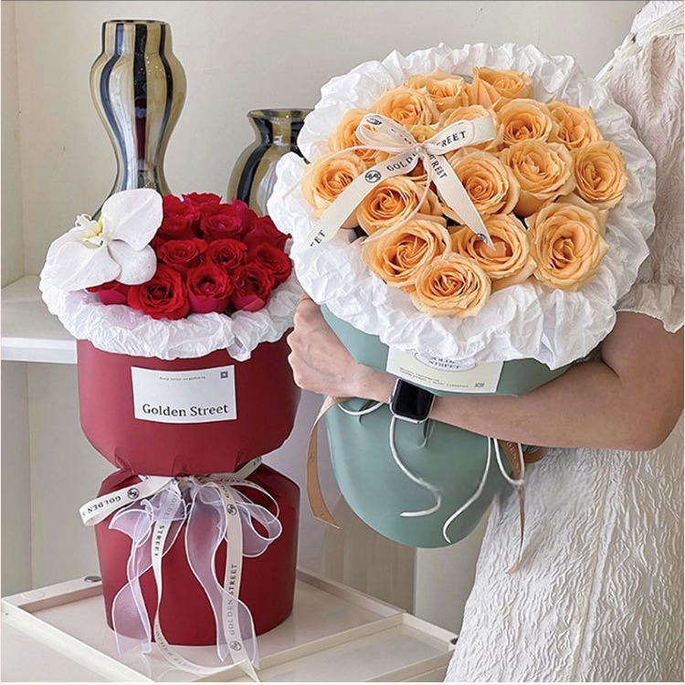 Changyi vienos dalies formavimo plokštelė gėlėms įvynioti, kraft popierius, 5 lakštai pakuotėje