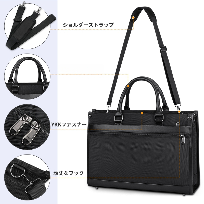 DAHONGPAO Laptop táska üzleti utazáshoz, többrétegű kapacitás, Oxford anyag, poliészter bélés, 2023 tavasz