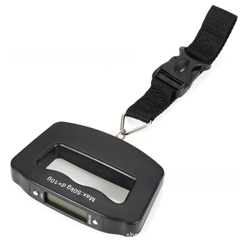 Kompaktios elektroninės bagažo svarstyklės NS-10, 50 kg diapazonas, elektroninis matavimo metodas, maitinamos baterijomis, skirtos bagažui