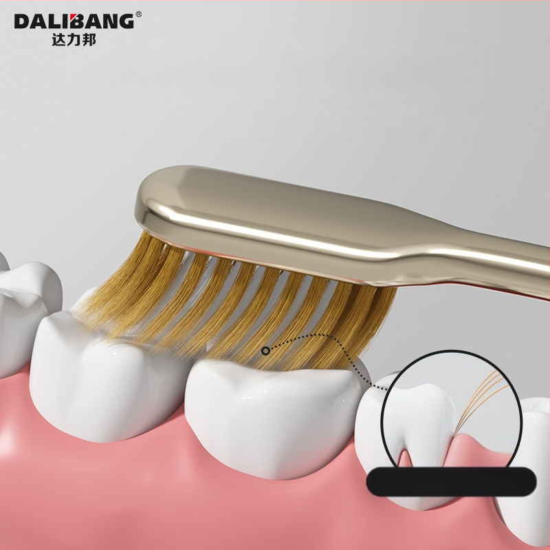 Perie de dinți Dali Bang cu peri moi, protecție pentru gingii, modelul 802, pachet 2 buc., manual