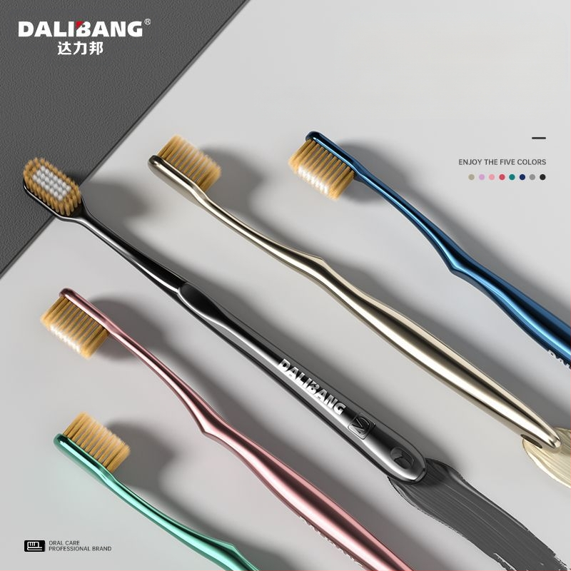 Perie de dinți Dali Bang cu peri moi, protecție pentru gingii, modelul 802, pachet 2 buc., manual